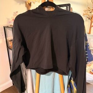 Lululemon Black Cropped Hoodie